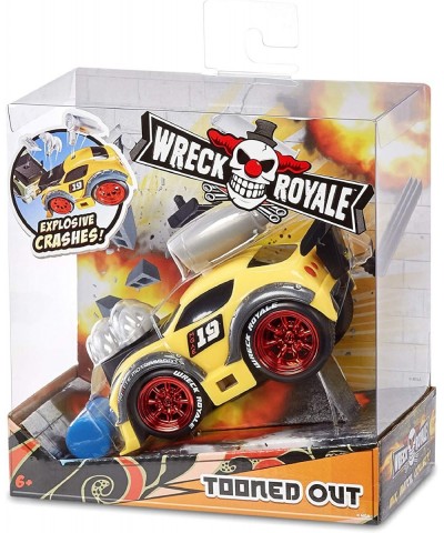 Wreck Royale Exploding Crashing Tooned Out Race Car with 4 Mix 'N Match Explosive Parts $33.15 Toy Vehicle Playsets