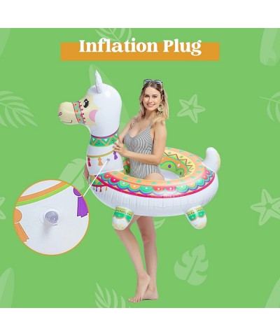 Inflatable Llama Pool Float 43.5” Pool Tubes Fun Beach Floaties Summer Pool Raft Lounger Swim Party Toys Swimming Pool Party ...