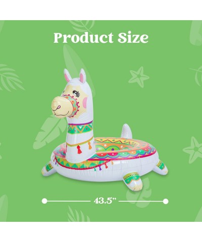 Inflatable Llama Pool Float 43.5” Pool Tubes Fun Beach Floaties Summer Pool Raft Lounger Swim Party Toys Swimming Pool Party ...