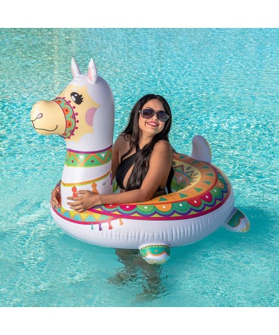 Inflatable Llama Pool Float 43.5” Pool Tubes Fun Beach Floaties Summer Pool Raft Lounger Swim Party Toys Swimming Pool Party ...