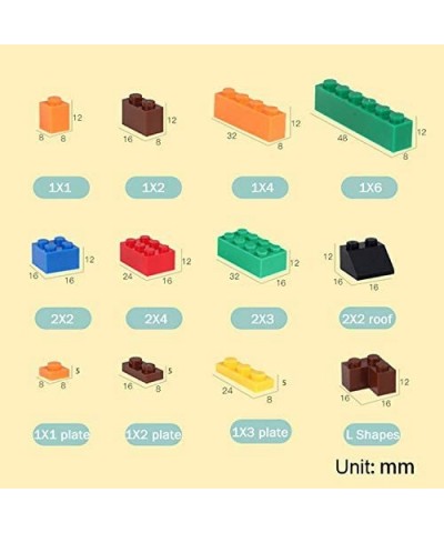 7 Color 12 Shapes Classic Educational Creative Building Bricks Sets (340 Grams 500+ Pieces) $25.24 Toy Building Sets