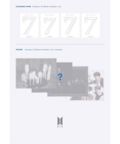 BTS Bangtan Boys - MAP of The Soul : 7 with Standing Doll Set [Random ver.] Album+Folded Poster+Standing Doll+Hologram Photoc...