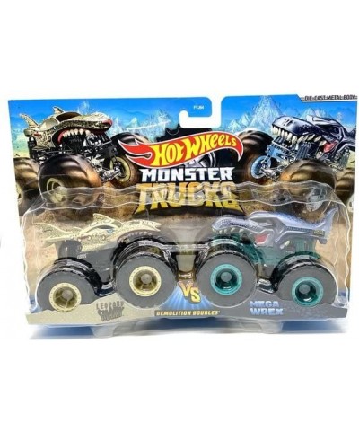 Hot Wheels Monster Trucks Leopard Shark vs Mega Wrex Demolition Doubles 1:64 Scale Trucks $44.07 Nature Exploration Toys