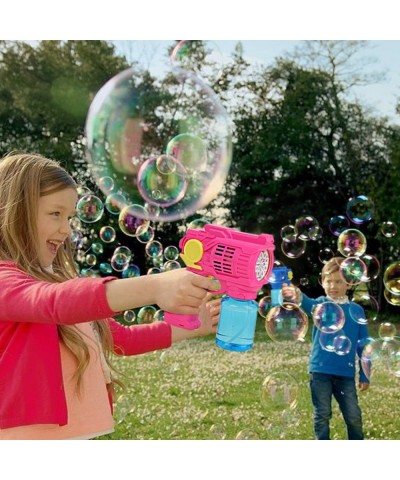 3 Pack Bubble Guns for Kids Bubble Machine for Kids Bubble Maker Bubbles for Toddlers with Bubble Solutions Automatic Bubble ...