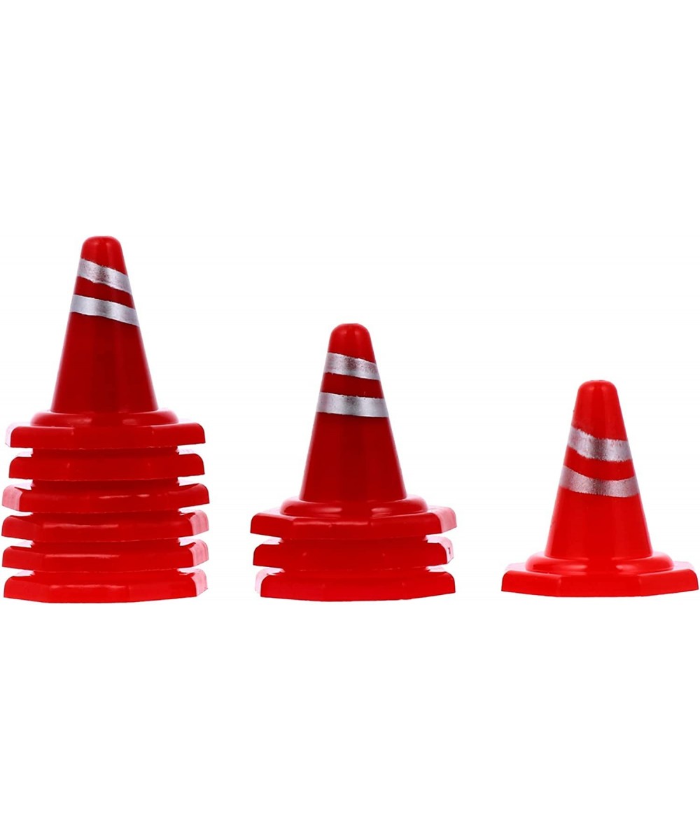 10Pcs Mini Traffic Cones 1. 1 inch Plastic Play Traffic Signs Toys Safety Cones Mini Road Signs Toy for Kids Street Signs Con...