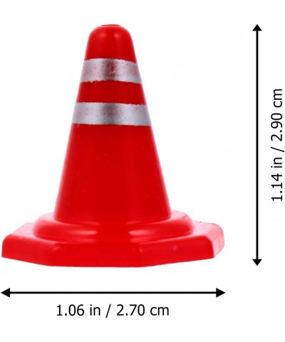 10Pcs Mini Traffic Cones 1. 1 inch Plastic Play Traffic Signs Toys Safety Cones Mini Road Signs Toy for Kids Street Signs Con...