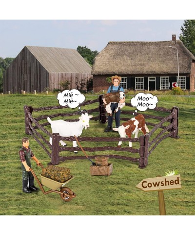 Farm Toys Horse Toys Farm Animal Toy Barn Set & Horse Stable Figurine Playset Pretend Play Gift for 3-12 Child Boy Girl $62.8...