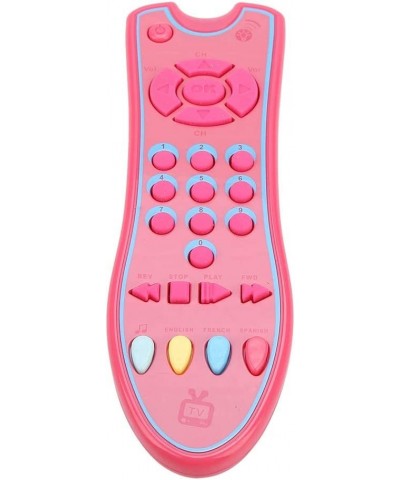 Baby Remote Control Toy Music TV Remote Control Electric Numbers Learning Toy Three Language Modes: English Spanish French(Pi...