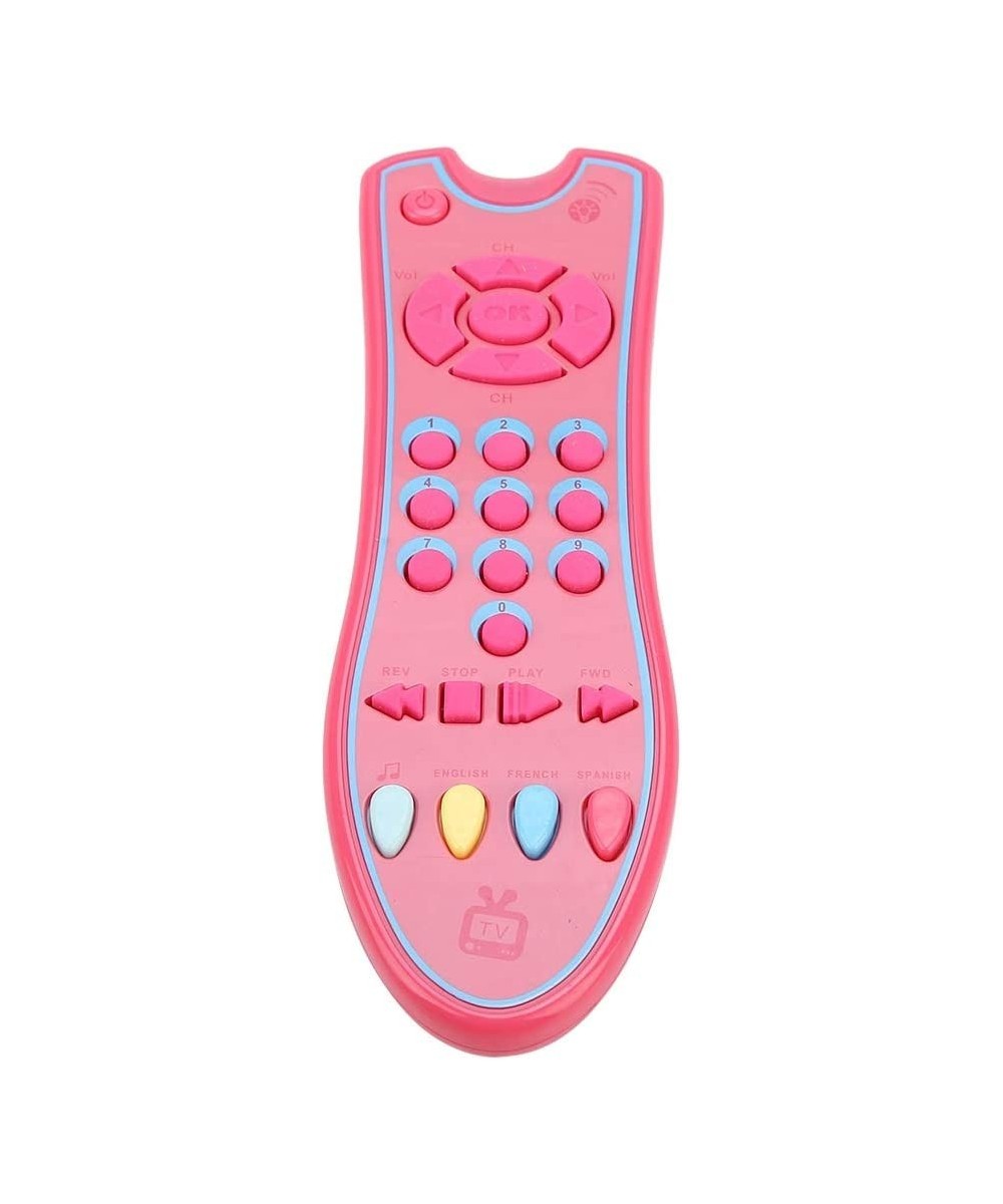 Baby Remote Control Toy Music TV Remote Control Electric Numbers Learning Toy Three Language Modes: English Spanish French(Pi...