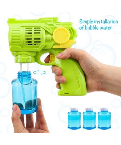 3 Pack Bubble Guns for Kids Bubble Machine for Kids Bubble Maker Bubbles for Toddlers with Bubble Solutions Automatic Bubble ...