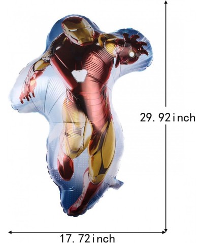 5PCS Superhero Iron Man Foil Balloons for Kids Birthday Baby Shower Iron Man Theme Party Decorations $15.38 Kids' Party Decor...