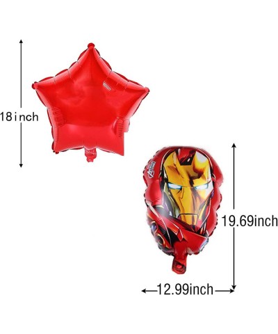 5PCS Superhero Iron Man Foil Balloons for Kids Birthday Baby Shower Iron Man Theme Party Decorations $15.38 Kids' Party Decor...