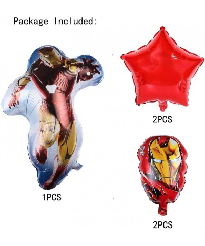 5PCS Superhero Iron Man Foil Balloons for Kids Birthday Baby Shower Iron Man Theme Party Decorations $15.38 Kids' Party Decor...