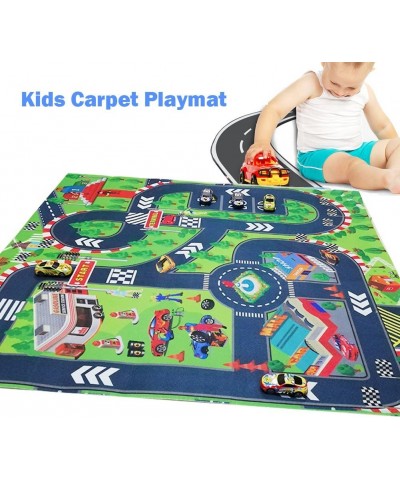 Kids Carpet Playmat Thin Kid Felt for Toy Cars Great For Playing With Cars and Toys Boys and Girls Educational Road Traffic P...