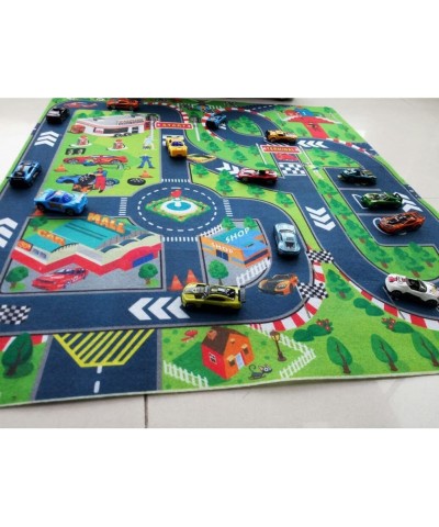 Kids Carpet Playmat Thin Kid Felt for Toy Cars Great For Playing With Cars and Toys Boys and Girls Educational Road Traffic P...