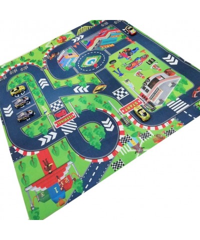 Kids Carpet Playmat Thin Kid Felt for Toy Cars Great For Playing With Cars and Toys Boys and Girls Educational Road Traffic P...