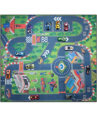 Kids Carpet Playmat Thin Kid Felt for Toy Cars Great For Playing With Cars and Toys Boys and Girls Educational Road Traffic P...