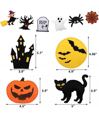 Halloween Sewing Craft Kit Kids DIY Sewing and Crafting Set Halloween Felt Ornaments Stuffed Plush for Girls and Boys Educati...