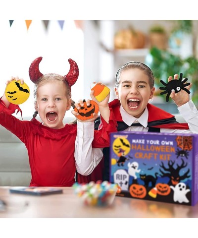 Halloween Sewing Craft Kit Kids DIY Sewing and Crafting Set Halloween Felt Ornaments Stuffed Plush for Girls and Boys Educati...