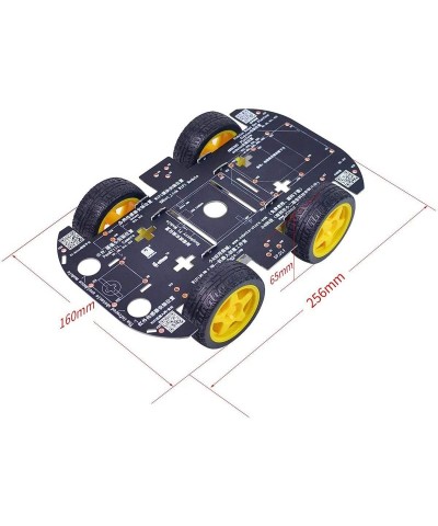 Robot Kit 4WD Robot Car Smart Chassis Kit with 4 TT Motor for UNO R3/Mega 2560/Raspberry Pi/Jetson Nano Smart Robot Car Chass...