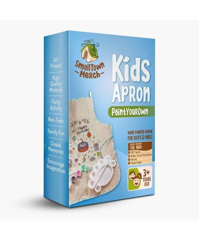 DIY Kids Apron Coloring Kit - Kids Art And Crafts Smock With Pockets $17.91 Kids' Artist Aprons & Smocks