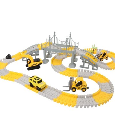 Build a Track for Children's Toys add Accessory Kits Racing Cars and Flexible DIY Track Sets and Provide Engineering Gifts fo...