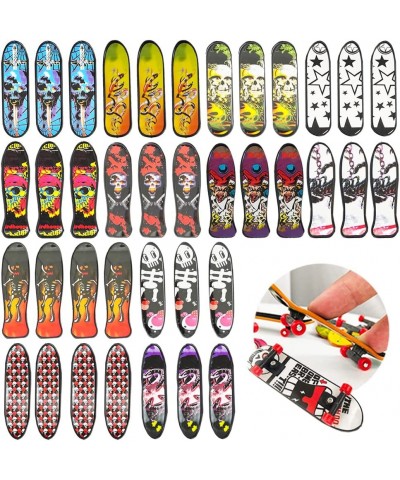 38 Pieces Finger Skateboards Toy Skateboard Fingerboards Mini Skateboards for Fingers Creative Fingertips Movement Party Favo...