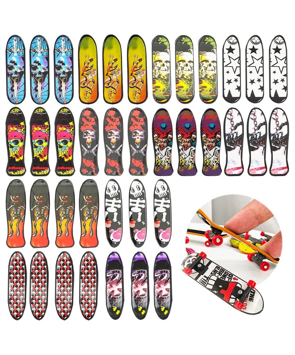 38 Pieces Finger Skateboards Toy Skateboard Fingerboards Mini Skateboards for Fingers Creative Fingertips Movement Party Favo...