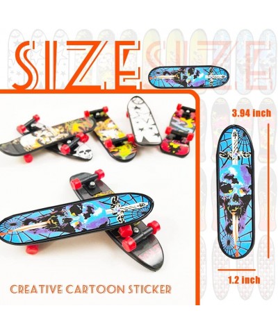 38 Pieces Finger Skateboards Toy Skateboard Fingerboards Mini Skateboards for Fingers Creative Fingertips Movement Party Favo...