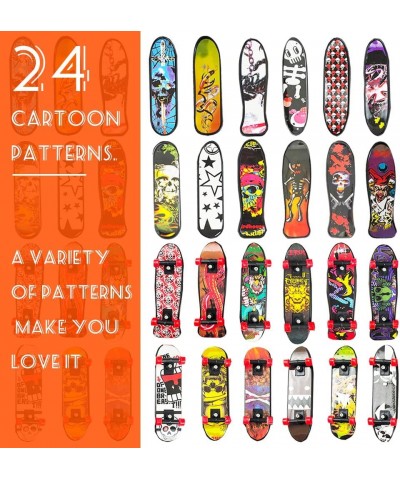 38 Pieces Finger Skateboards Toy Skateboard Fingerboards Mini Skateboards for Fingers Creative Fingertips Movement Party Favo...