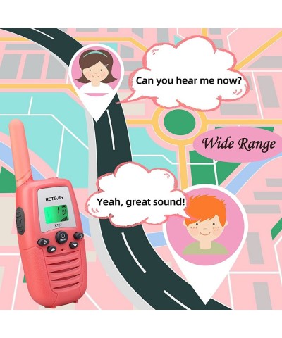 RT37 Walkie Talkies for Kids Gifts for 6-12 Year Old Girls Boys Long Range Toy for Girls 22CH with LCD Backlit Flashlight Cam...