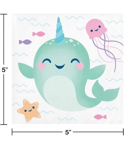 Narwhal Party Birthday Party Pack – Includes 7” Paper Plates & Beverage Napkins Plus 24 Birthday Candles – Serves 16 $28.78 K...