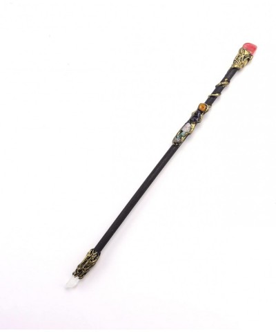 Fine Handcrafted Crystal Magic Wand Red Crystal White Crystal Gemstone Magic Wand Cosplay Magic Wand for Witches and Wizards ...