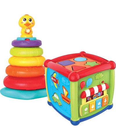 JOYIN Baby Activity Center Flashing Baby Stack Toys with Shape Color Sorting Alphabet Activity Cube Music Cute Toys $34.14 Ea...