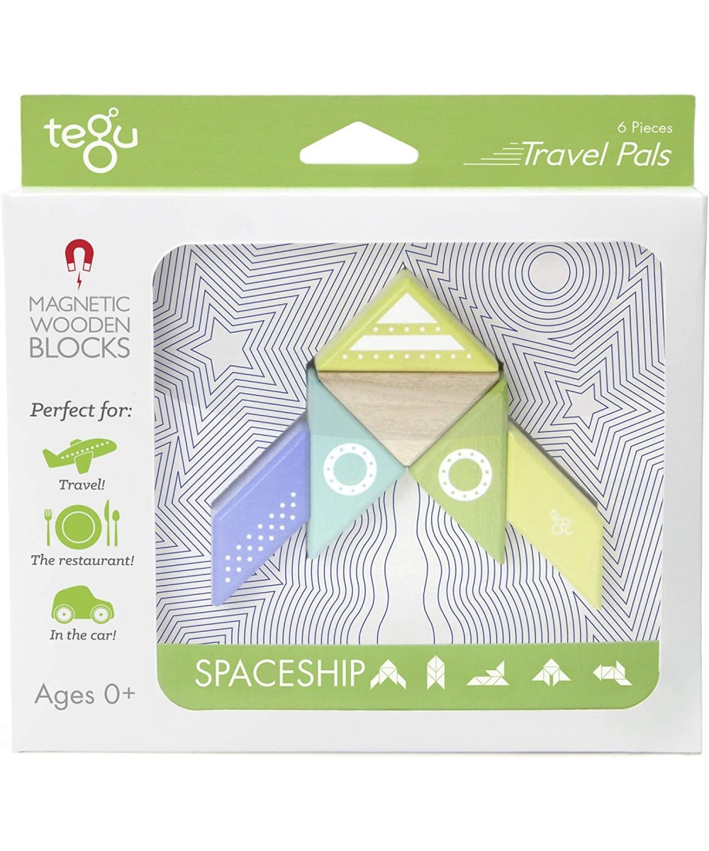 6 Piece Travel Pal Magnetic Wooden Block Set Spaceship $41.88 Magnet Toys