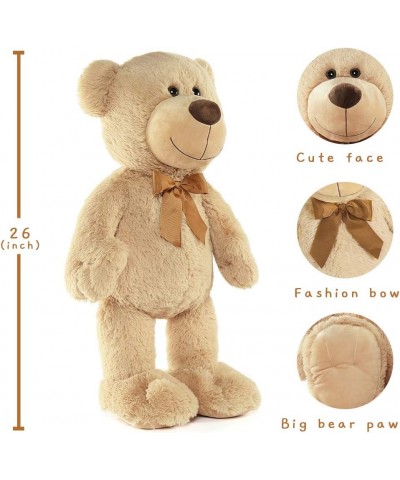 Big Teddy Bear Stuffed Animals Tan 26 Inch Soft Teddy Bear Plush Toys for Girlfriend Kids $48.52 Stuffed Animals & Teddy Bears