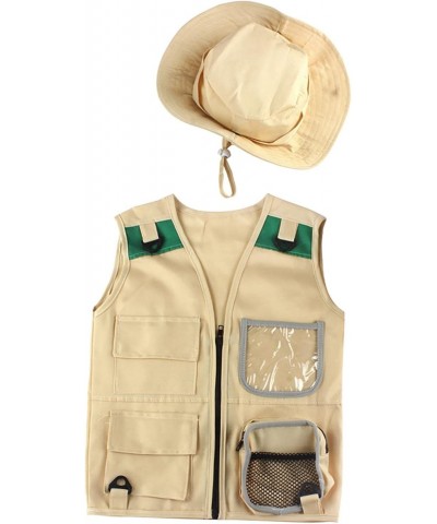 Adventure Kit Cargo Vest & Hat Set for Boys Girls Costume Hiking Outdoor Explorer Role Play Backyard Pretend Play Gift for 4-...