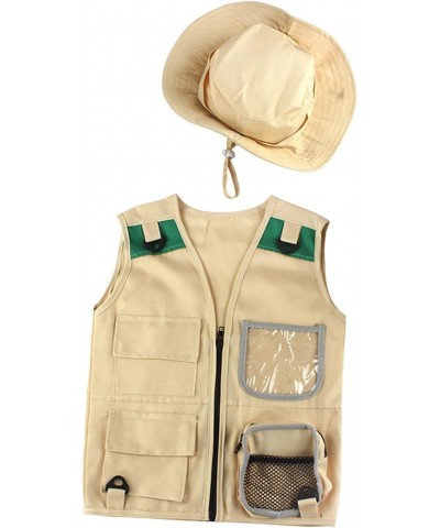 Adventure Kit Cargo Vest & Hat Set for Boys Girls Costume Hiking Outdoor Explorer Role Play Backyard Pretend Play Gift for 4-...