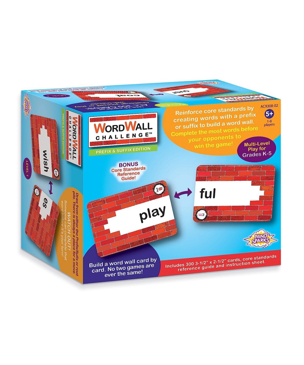 WordWall Challenge Card Game Prefixes & Suffixes 3-1/2" x 2-1/2" 300 Cards $20.85 Educational Flash Cards