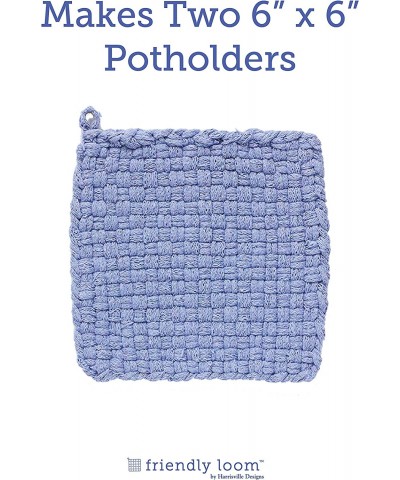 Friendly Loom Potholder Cotton Loops 7" Traditional Size Loops Make 2 Potholders Weaving Crafts for Kids and Adults-Hydrangea...