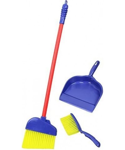 Click N’ Play Kids Play Cleaning Set Broomstick Dustpan and Brush Pretend Play House Cleaning Toys for Toddlers & Kids (3 Pie...