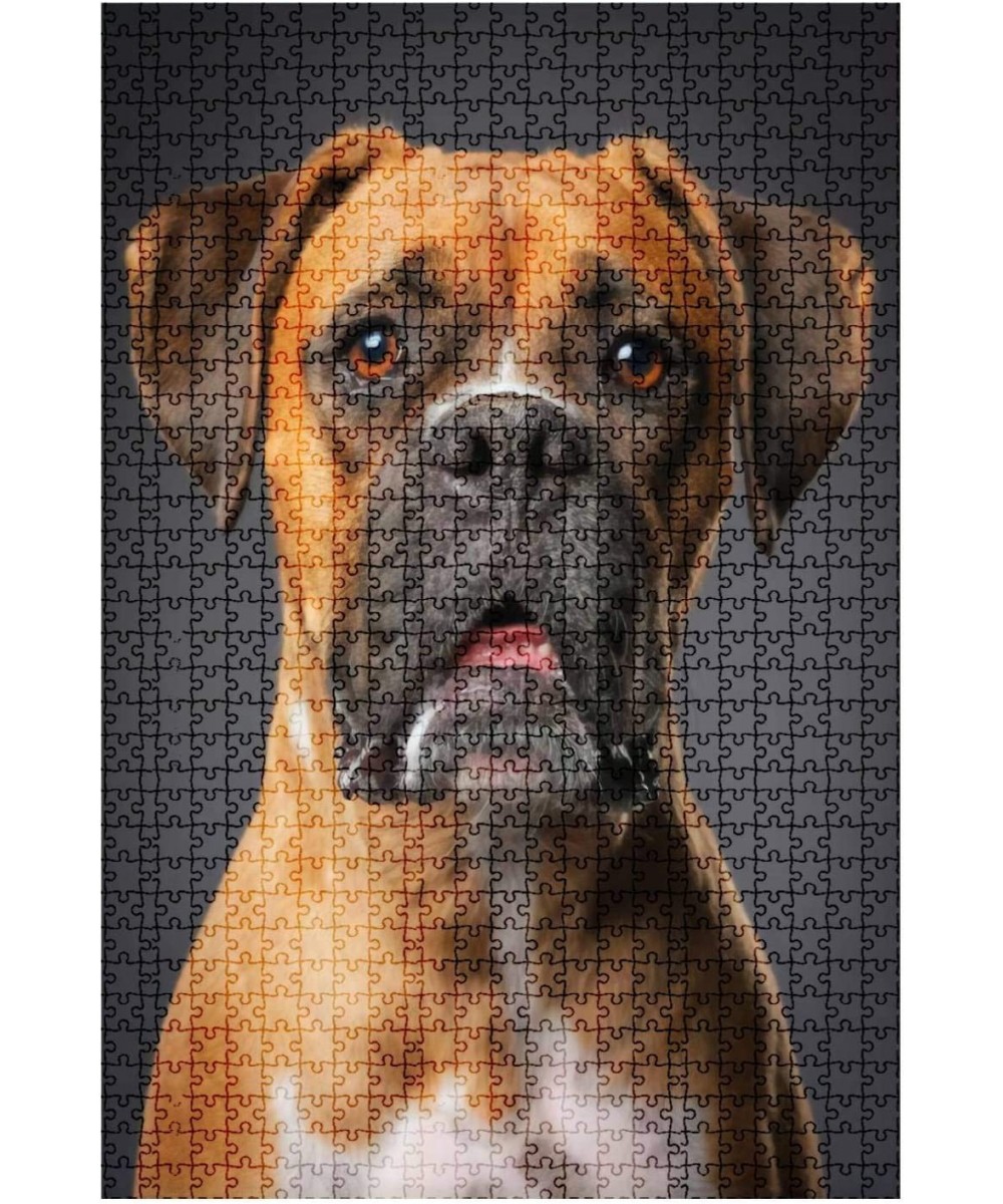 1000 Pieces Wooden Jigsaw Puzzle Boxer Dog Dog Portrait Stock Pictures Royalty Free Photos Images Fun and Challenging Board P...