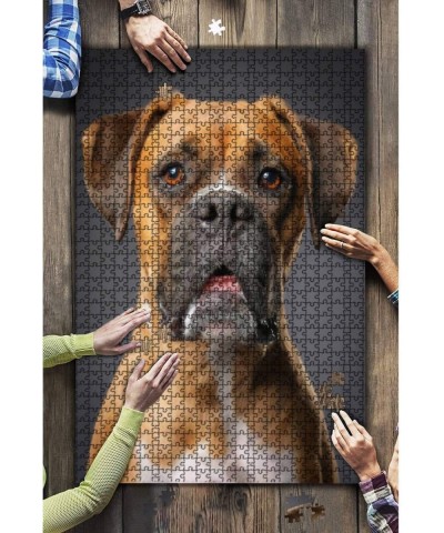 1000 Pieces Wooden Jigsaw Puzzle Boxer Dog Dog Portrait Stock Pictures Royalty Free Photos Images Fun and Challenging Board P...