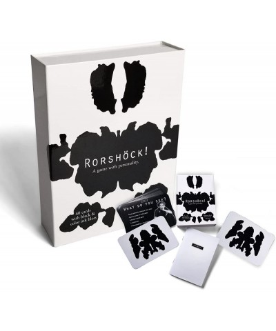 RORSHOCK Personality Testing Card Game | What Do You See? | Smartest Response Checking Trivia Game with Ink Blot Cards & a Di...