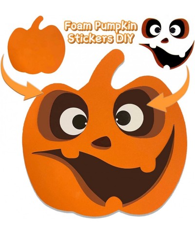 Halloween Foam Pumpkin Craft Kit and Pumpkin Stickers DIY Self-Adhesive Halloween Decorations for Kids $26.40 Craft Kits