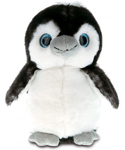 Plush Penguin Stuffed Animal - Soft Fur Huggable Marine Grey Penguin Adorable Fluffy Penguin Plush Toy Cute Sea Life Cuddle G...