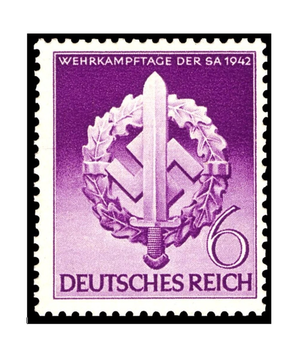 Germany 1942 Third Reich Storm Troopers Postage Stamp Catalog No 528 $31.39 Collectible Postage Stamps