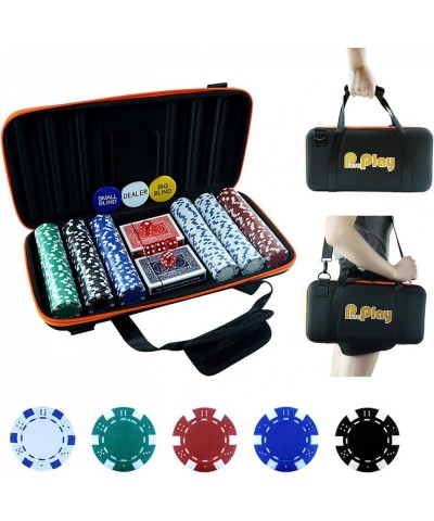 11.5 Gram Poker Chip Set - 300 PCS Casino Poker Chips with High-Strength Oxford Cloth Handbag for Texas Holdem Blackjack Gamb...