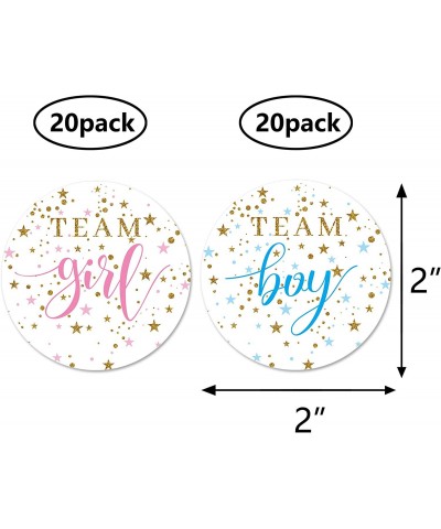 Little Star Gender Reveal Stickers 2inch 40 Team Boy Team Girl Baby Shower Party Labels Sticker $18.99 Kids' Stickers