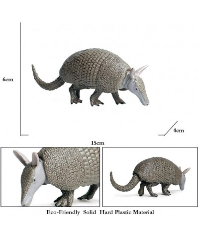 Realistic Animal Figures Armadillo Figurines Science Project Cake Topper Early Educational Toys Birthday for Toddlers Kids Ag...